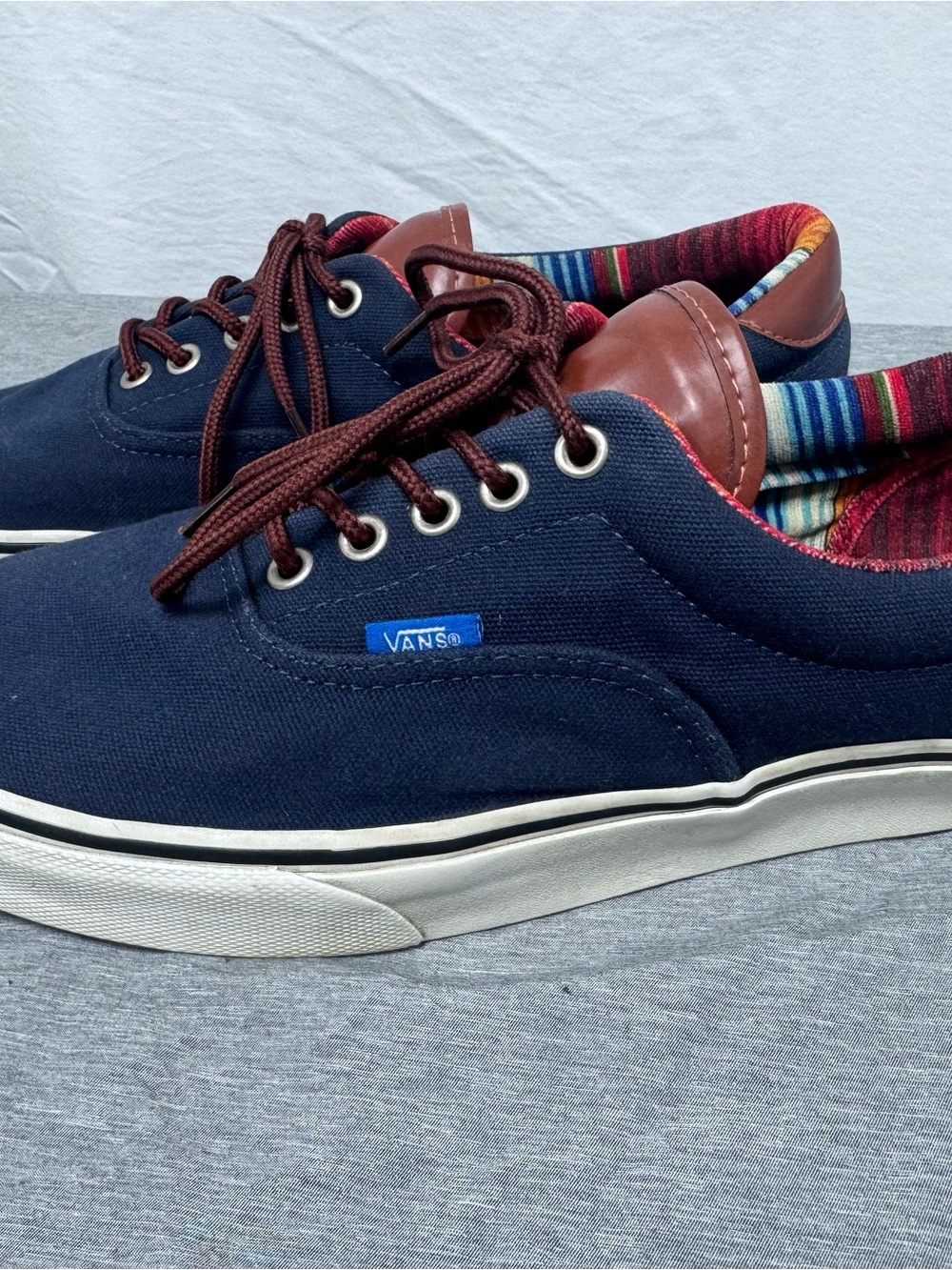 Vans Era 59 C&L Dress Blues Material Mix Sneakers Mens Size 12